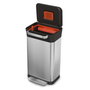 Joseph Joseph Titan Cubo de basura de acero inoxidable con compactador de 30 L