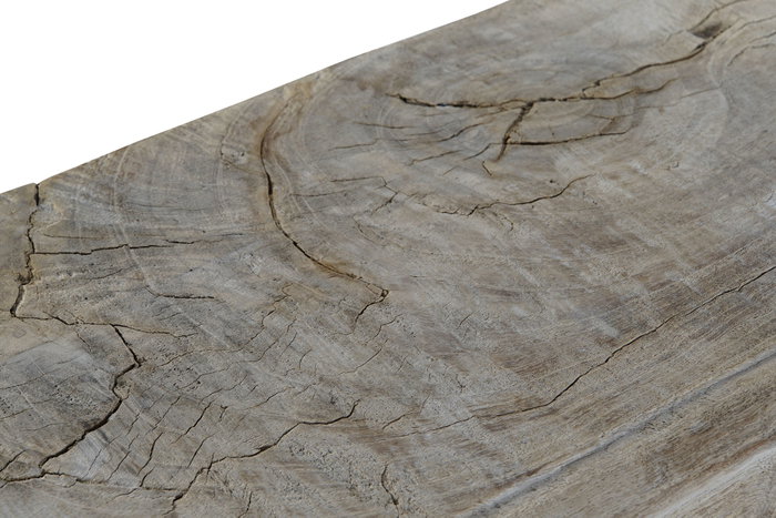 DKD Home Decor Centro de Mesa de Teca Natural 33x18x7 cm