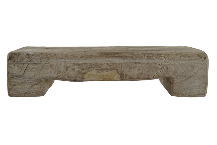 DKD Home Decor Centro de Mesa de Teca Natural 33x18x7 cm