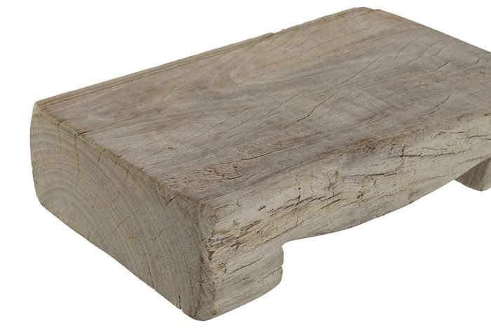 DKD Home Decor Centro de Mesa de Teca Natural 33x18x7 cm