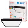 GSC Evolution Plafón de techo LED Andra cuadrado 30W Negro