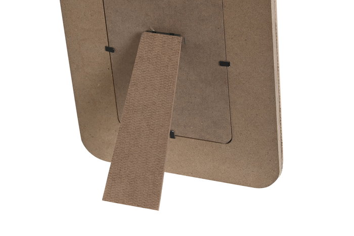 DKD Home Decor Curvy boho Marco de Fotos 10x15 Marrón MDF 1.5 x 23 x 18 cm (4 Unidades)