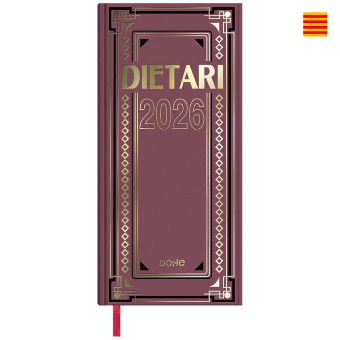 Dohe Dietario Anual 2026 en Catalán Día Página 14,5 x 31 cm Geltex