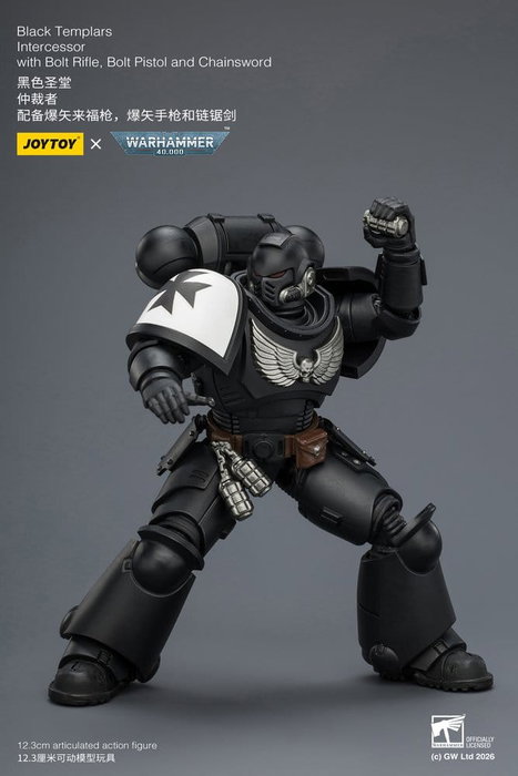 Joy Toy Warhammer 40,000 Black Templars Intercessor de 12 cm