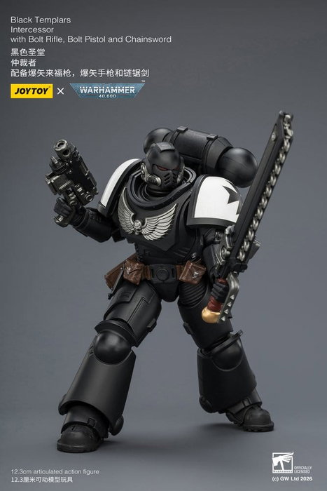 Joy Toy Warhammer 40,000 Black Templars Intercessor de 12 cm