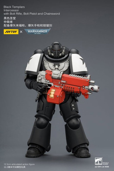 Joy Toy Warhammer 40,000 Black Templars Intercessor de 12 cm