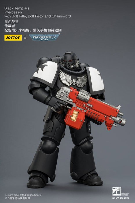 Joy Toy Warhammer 40,000 Black Templars Intercessor de 12 cm