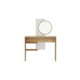 Hanah Home Mesa de Maquillaje Dali White Zafiro y Blanco 96x130x29.6cm con Espejo 44cm