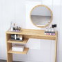 Hanah Home Mesa de Maquillaje Dali White Zafiro y Blanco 96x130x29.6cm con Espejo 44cm