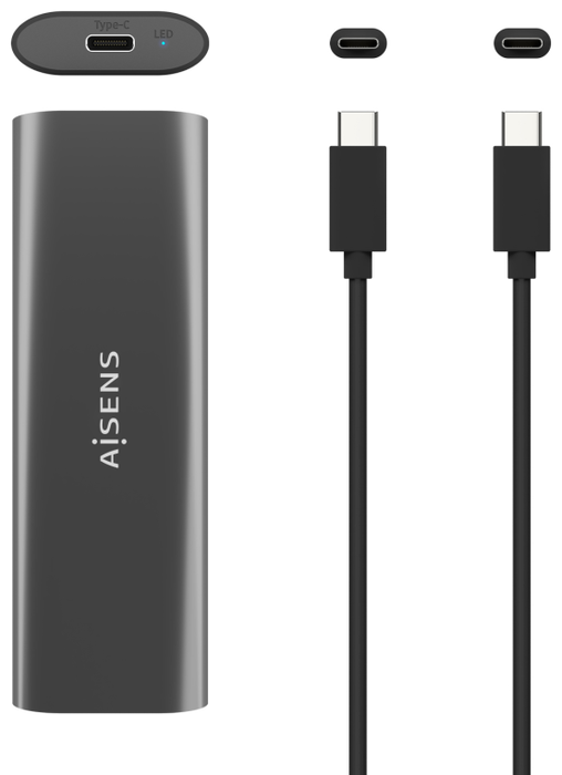 Aisens ASM2-015GR Caja Externa M.2 SATA/NVMe Gris Aisens ASM2-015GR Caja Externa M.2 SATA/NVMe Gris