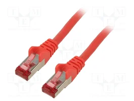 GOOBAY Patch cord S/FTP Cat 6 rojo de 7,5m con RJ45