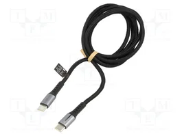 LogiLink Cable USB-C de 1,5 m, 100 W, 480 Mb/s, Negro