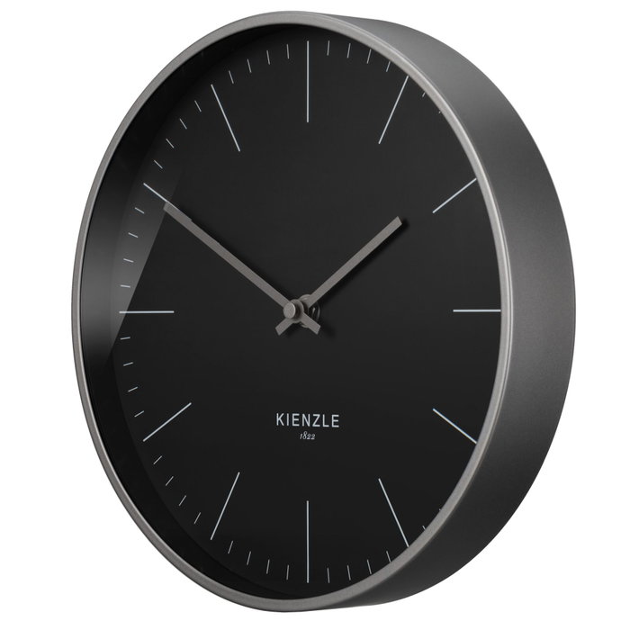 Kienzle Reloj de Pared Moderno DCF Radio-Control Anthracite 25 cm