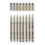 Sakura Set de puntafinas Pigma Micron, 8 rotuladores, Gris Frío Claro y Gris Frío
