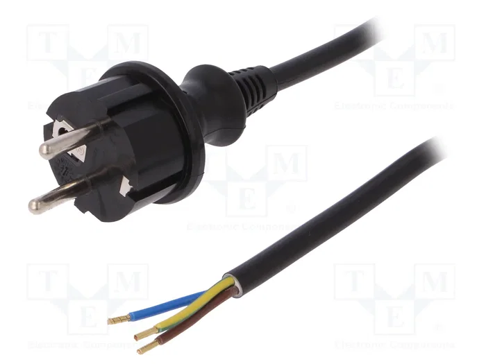 PLASTROL Cable de alimentación H05VV-F 3x1,5mm2 CEE 7/7 1,5m PLASTROL Cable de alimentación H05VV-F 3x1,5mm2 CEE 7/7 1,5m