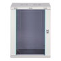 Digitus Bastidor Rack Pared DN-16U - Serie Dynamic-N 600x450 mm (16U, 60 kg, 19", Puertas de Cristal y Acero, Gestión de Cables, IP20, para Montaje)