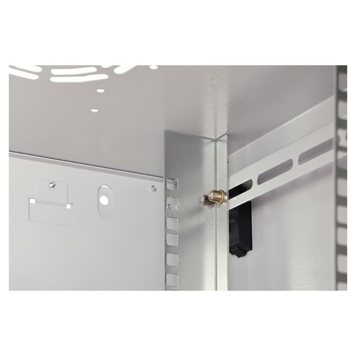 Digitus Bastidor Rack Pared DN-16U - Serie Dynamic-N 600x450 mm (16U, 60 kg, 19", Puertas de Cristal y Acero, Gestión de Cables, IP20, para Montaje)