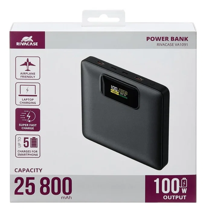 Rivacase Power bank USB 25800mAh VA1091