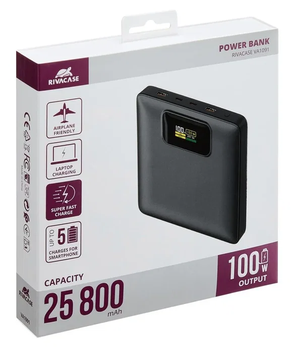 Rivacase Power bank USB 25800mAh VA1091