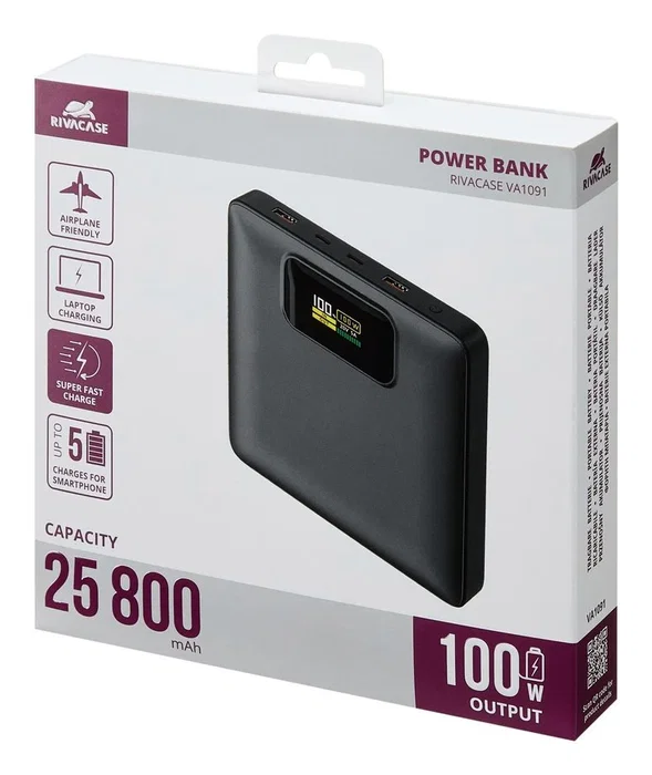 Rivacase Power bank USB 25800mAh VA1091