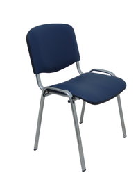 NOWY STYL Silla Iso tapizada en tela azul marino sin brazos