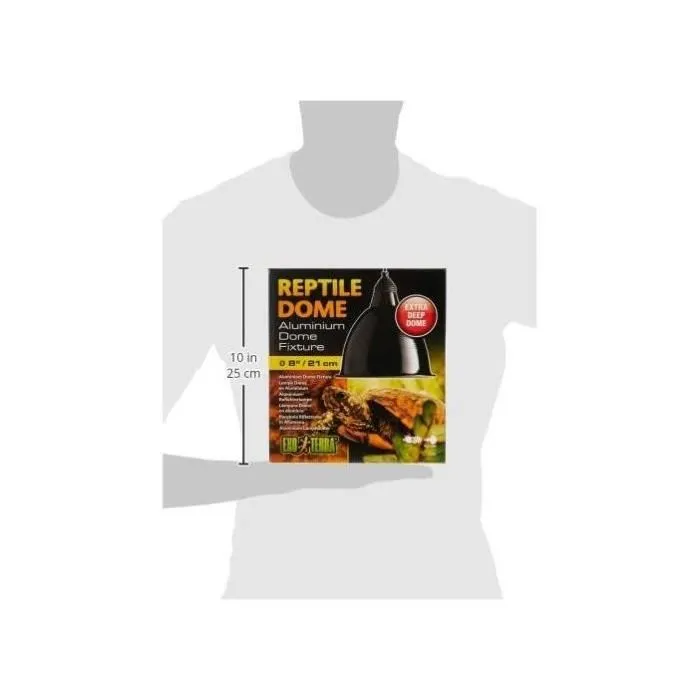 Exo Terra Lámpara de techo con reflector de aluminio L - Para reptiles