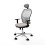 PIQUERAS Y CRESPO Silla de oficina Jorquera Blanco con Mecanismo Sincro/Traslack