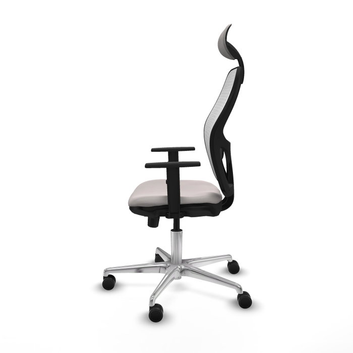 PIQUERAS Y CRESPO Silla de oficina Jorquera Blanco con Mecanismo Sincro/Traslack