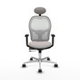 PIQUERAS Y CRESPO Silla de oficina Jorquera Blanco con Mecanismo Sincro/Traslack