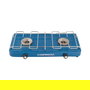 CAMPINGAZ Base Camp - Cocina de Camping de Gas con 2 Zonas, 1.4 kg, Color Azul