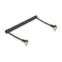 DeLOCK 85777 Cable de audio en espiral 3,5 mm con adaptador a 6,35 mm