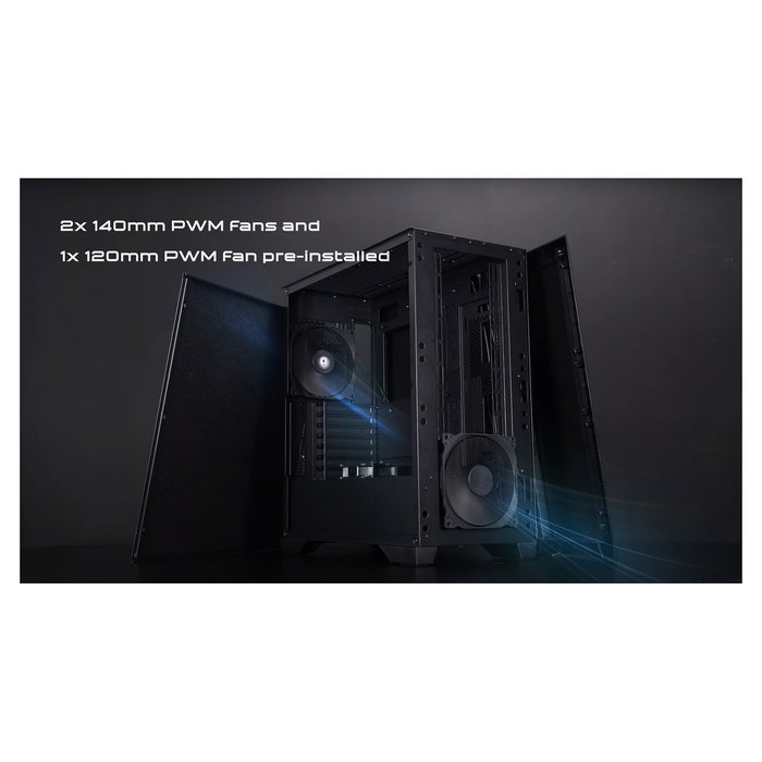 Chieftec APEX Series GA-01B-Q-OP Midi Tower PC Caja