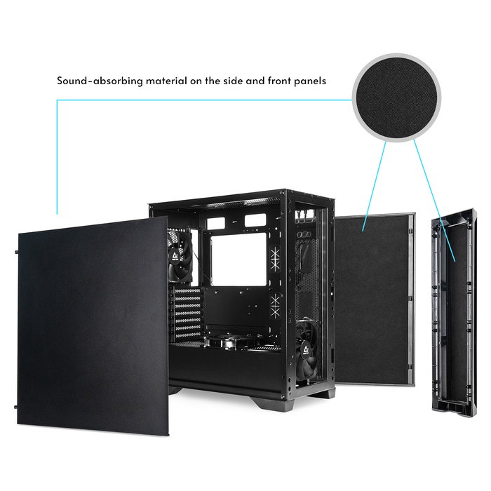 Chieftec APEX Series GA-01B-Q-OP Midi Tower PC Caja