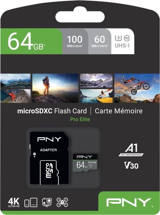 PNY PRO Elite 64 GB MicroSDXC UHS-I Clase 10