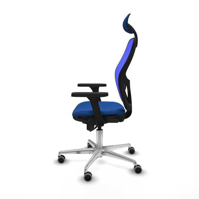 PIQUERAS Y CRESPO Silla de oficina Jorquera con mecanismo Sincro, brazos 3D y similpiel azul PIQUERAS Y CRESPO Silla de oficina Jorquera con mecanismo Sincro, brazos 3D y similpiel azul