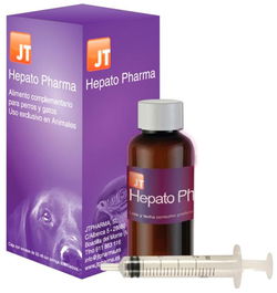 Jtpharma Hepato Pharma 55ml Complemento Alimenticio para Perros y Gatos con Acción Hepática y Detoxificante