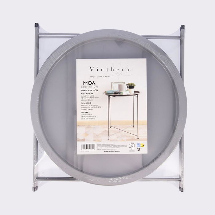 Mesa Auxiliar Acero Moa Vinthera 46,80x46,80x50,20 cm (6 Unidades)