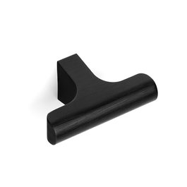 Viefe Pomo Hikoni Aluminio 60x36mm Negro Cepillado, Latón Cava, Bronce Diseño Moderno para Muebles