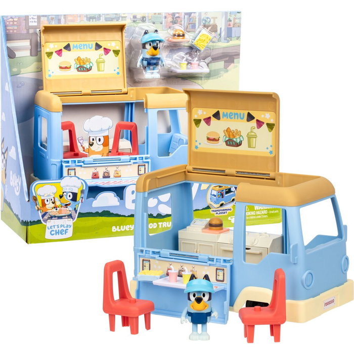 Moose Toys Bluey Food Truck Playset con Figura y Accesorios