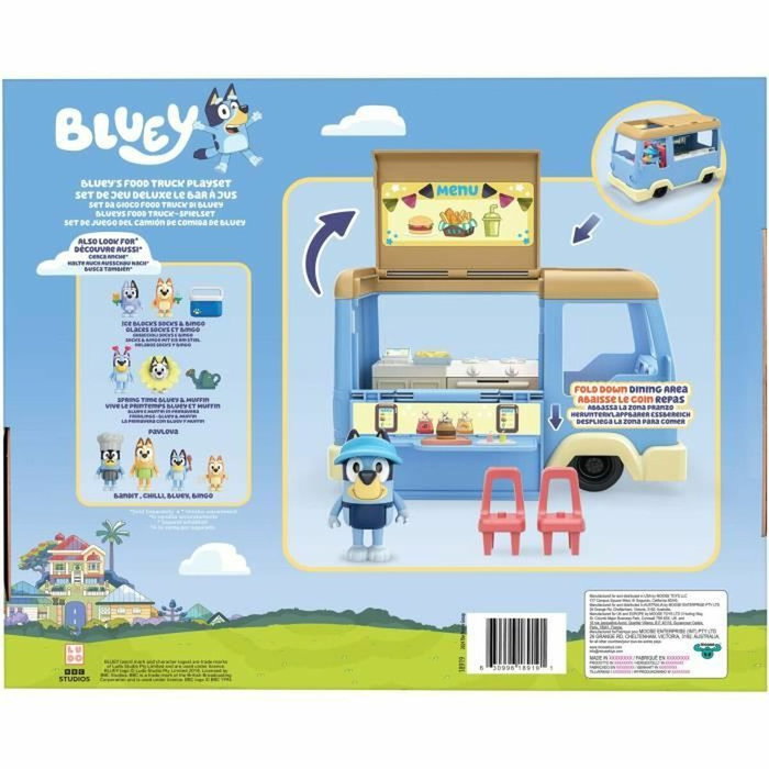 Moose Toys Bluey Food Truck Playset con Figura y Accesorios