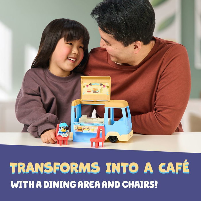 Moose Toys Bluey Food Truck Playset con Figura y Accesorios