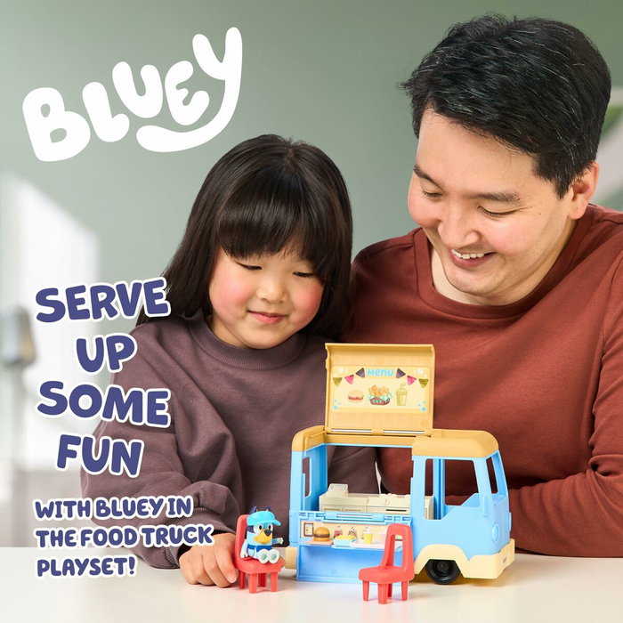 Moose Toys Bluey Food Truck Playset con Figura y Accesorios