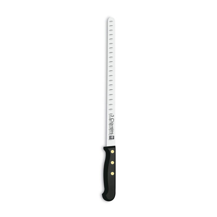 3 Claveles Cuchillo Jamonero Alveolado POM 29 cm