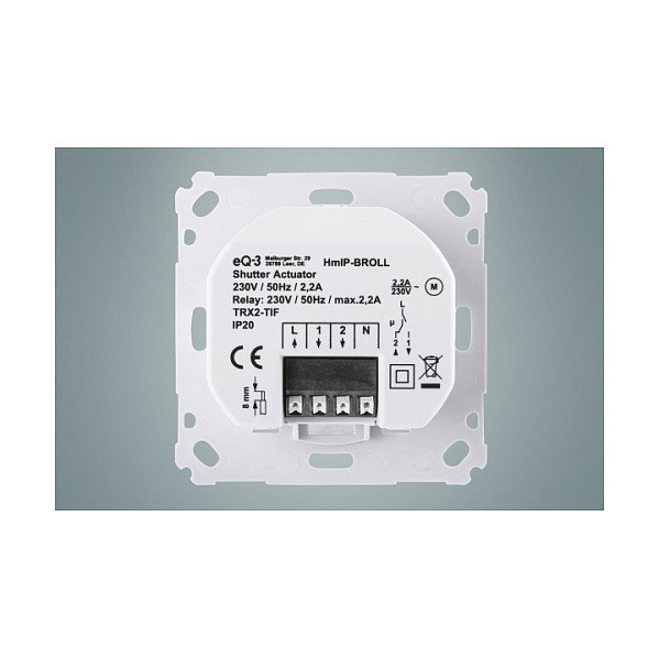 eQ-3 Homematic IP HmIP-BROLL Transmisor Blanco eQ-3 Homematic IP HmIP-BROLL Transmisor Blanco