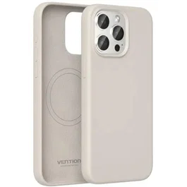 Vention Funda de Silicona Líquida con MagSafe para iPhone 15 Plus, Gris Grava