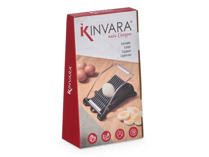 Kinvara Cortador Acero Negro 12.5x5x22 cm (Set de 12)