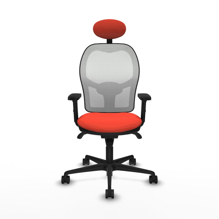 PIQUERAS Y CRESPO Silla de oficina Jorquera Naranja y Blanco