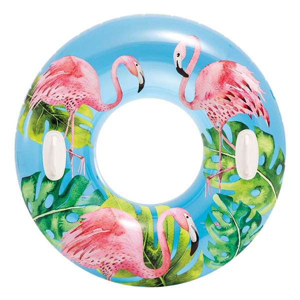 Intex Flotador Rueda Tropical 97 cm con Asas para Niños Mayores de 9 Años - Modelos Surtidos