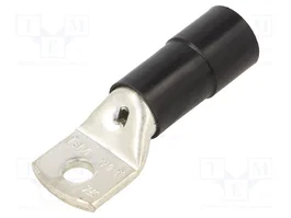 BM GROUP Terminal de anillo tubular aislado M10 para 4/0AWG, negro