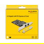 DeLOCK Tarjeta de Red PCI Express Intel I225-V 2,5 Gigabit Ethernet, 2 Puertos RJ45, 2500 Mbit/s, Low-Profile, para Windows 10/11 y Linux
